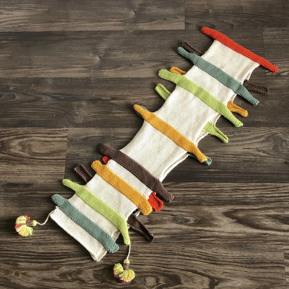 Little Journeys Chicago Alpaca Blend Scarf Quirky Eclectic Boho Multicolor
